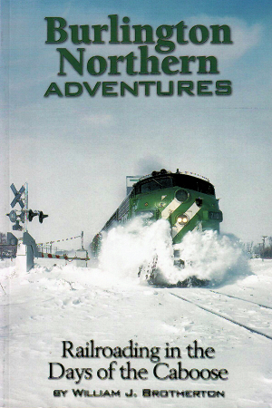 Cover of the book showing a diesel locomotive plowing through snow.